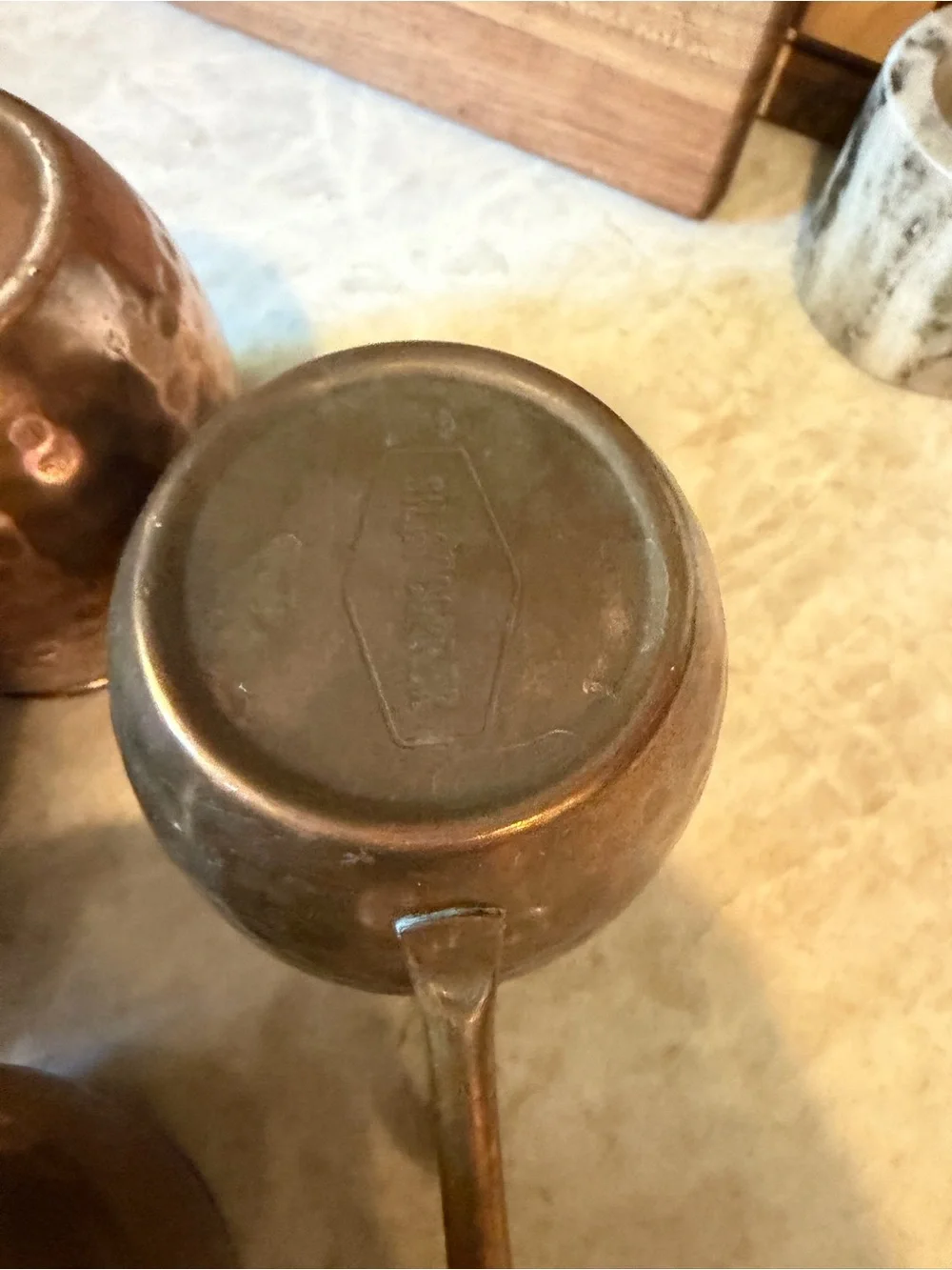 Hammered solid Copper mule mugs x4